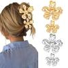 Pinza de metal con forma de flor para el pelo, estilo europeo y americano, con diseño de tiburón, a la moda, elegante, para mujer, venta al por mayor