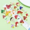 Set Mixto de 20 Colgantes de Aleación de Esmalte Coloridos de Casa de Dibujos Animados y Champiñón Accesorios para Pulsera, Collar, Joyería DIY