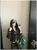 Conjunto de dos piezas para mujer de sudadera con capucha y cremallera estilo retro americano y pantalones de pierna ancha, adecuado para primavera y otoño, atuendo deportivo casual, holgado y adelgazante