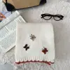 Bufanda de Punto Versátil a Rayas y Bloques de Color para Mujer, Estilo Coreano Otoño e Invierno, Engrosada para Calidez y Protección contra el Frío, Calentador de Cuello para Estudiantes