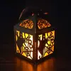 Caja de Luz Electrónica con Velas Caladas de Fantasma de Halloween Pantalla de Papel con Telaraña Linterna Colgante de Papel Translúcido Pegajoso de Bruja