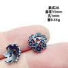 En stock al por mayor, retención de color duradera, tapas de flor gris hierro, tapas de cuentas, estilo vintage, accesorios para pulseras y joyería DIY
