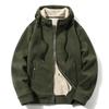 Nueva chaqueta cálida de lana de cordero Otoño e Invierno juvenil top engrosado corte ajustado holgado todo a juego estilo cuello alto