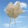 Pinza para el pelo de lazo de encaje dulce para la parte trasera de la cabeza, pinza de garra de moda y femenina para coleta semi-recogida con un toque de alta gama