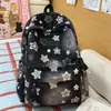 Mochila Escolar para Alunas do Ensino Fundamental II e Ensino Médio, Mochila Ins de Estilo Coreano Estampada Casual de Nicho, Mochila para Laptop de Estudante Universitário Estilo Floresta