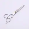Suministro de Fábrica Tijeras Divididas Pintura Plateada Juego de Tijeras de Acero Inoxidable para Barbería Peluquería Tijeras de Barbería para el Hogar