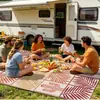Venta Directa de Fábrica de Series de Esteras para Exteriores con Temática de Plantas Verdes Que Son de Doble Cara, Impermeables y Resistentes a las Manchas, Esenciales para RVs, Camping y Picnics