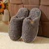 Novas pantufas de algodão outono e inverno transfronteiriças para mulheres, atacado para interior, casal, casa, pelúcia, quentes, antiderrapantes