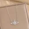 Colar de aço de titânio da moda estilo japonês-coreano feminino nicho de alta qualidade corrente de clavícula sem cor leve luxo all-match trevo de quatro folhas joias