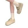 Sapatos Birkenstock com Sola Grossa, Aumentadores de Altura, Cobertura Total, Femininos, Lançamento Outono 2026, Mocassins Slip-on, Sapatos de Uma Sola de Duas Vias, Sapatos para Dirigir