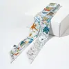Paquete de Corbatas Festival de Primavera Bufanda Pequeña de Seda Diadema para el Cabello Corbata Bufanda Larga de Seda Diadema Cinta Caja de Regalo Hecha a Mano Suzhou-Hangzhou Bufanda de Seda