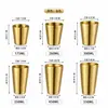 Copo de aço inoxidável 304 estilo coreano de camada dupla com padrão de diamante dourado, adequado para restaurantes de churrasco, copos de suco e xícaras de chá de restaurante