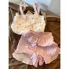 Conjunto de Pijama de Camisola Floral Elegante para Niña, Nuevo Set de Ropa de Casa con Shorts de Cuadros Rosas Verano 2026