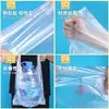 Bolsa de Plástico Blanca Puesto Bolsa Tote para Comida Grande Gruesa Catering Para Llevar Bolsa Chaleco Bolsa de Plástico Engrosada