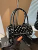 2026 Bolso Estilo Nuevo Coreano Nicho Lunares Bolso de Mano Bolso Cilíndrico Bolso de Mano Ins de Moda Bolso Cruzado para Hombro de Mujer