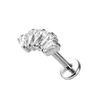 Joias de Liga de Titânio F136 Brincos Stud para Lábio Olho de Bimmer Australiano Stud para Osso da Orelha Joias para Piercing Corporal de Titânio G23 Rosca Interna