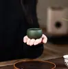 Taza de té de barro verde sección de barro verde cielo verde tetera de kung fu accesorios para ceremonia del té fábrica venta al por mayor directa