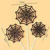 Decoração de bolo de Halloween Tridimensional Fantasma Abóbora Enfeites Olhos Engraçados Contas de Açúcar Acessórios de Plug-in de Festa de Halloween