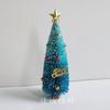 Caja de regalo de Navidad Tasong 12 adornos de cuentas mini árbol de Navidad adornos de escritorio 12-19 cm