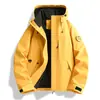 Cortavientos ligero para exteriores, nueva colección de otoño, chaqueta casual unisex con capucha, a prueba de viento e impermeable, adecuada para ropa de trabajo, y se puede personalizar con un logo