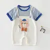 Ropa de Verano Delgada para Bebé de Manga Corta Clase A Tencel Mono para Bebé Pelele para Recién Nacido Camiseta Ropa para Exteriores