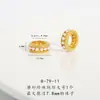 Accesorios DIY de Oro Arena Antigua de Larga Duración Anillo de Carrera de Perla Mate Círculo de Nube Propicia Pulsera de Accesorio Cultural para Mujeres