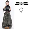 Ropa de hip-hop para niñas de jazz, atuendos de baile modernos y geniales para espectáculos infantiles, disfraces de moda para actuaciones callejeras de niñas