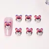 Ano Novo Festival Despertar do Leão Arte de Unhas Joias Resina Menina Fofa Usar Acessórios de Unha Brincos DIY Feitos à Mão Acessórios