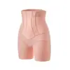 Calça de Renda de Cintura Alta Levanta Bumbum Controle de Barriga Modelagem Tipo Nuvem Sem Costura Sensação de Pele Crotch Antibacteriano Afinando Camada Base Boxer Feminino