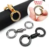 Venta Directa de Fábrica Llavero de Anilla de Resorte de Doble Extremo con Diamante Blanco de Moda Exquisito Hebilla de Joyería para Bolso Cruzado de Empalme