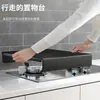 Prateleira de Cozinha Fogão a Gás Fogão de Indução Doméstico Suporte Defletor de Fogão a Gás Prateleira Superior de Fogão Prateleira de Aço Inoxidável
