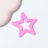 Acrílico Cortado Estrella de Cinco Puntas Móvil Teléfono Llave de Estrella Grande DIY Accesorios para el Cabello Colgante Colgante Joyería Accesorios Decorativos