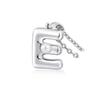 Moda Europea y Americana Collar Simple con Colgante de Letra para Mujer Nicho de Alta Gama Lujo Ligero Cadena de Clavícula de Perlas de 26 Letras
