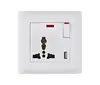 Enchufe de pared con interruptor estándar europeo enchufe con portalámparas estándar británico enchufe de pared estándar británico enchufe multifuncional para el hogar posición de enchufe múltiple