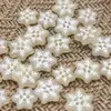 Botões de resina de natal floco de neve de natal botão feito à mão acessórios de cabelo acessórios de cabelo material diy acessórios de joias diy