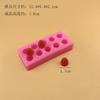 Molde de silicone grande e pequeno para morangos, enfeites de velas de aromaterapia, molde de silicone para bolo, açúcar, chocolate, confeitaria