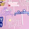 Nueva Decoración para Pastel de Cumpleaños de Acrílico de Doble Capa Estilo Copyright Ins Niño y Niña Feliz Cumpleaños Inserto para Pastel