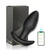 Plug Anal Vibratório Rotativo 360 Graus APP Controle Remoto Plug de Dragão Exportado para a Rússia Masturbador Massageador