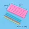 Molde de Silicone Líquido em Formato de Corda DIY Borda de Bolo Fondant Chocolate Pérola Torção Trançado Molde em Relevo