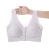 Sujetador Transparente para Mujer, Simple, sin Aros, Copas Fijas, Push-Up, Anticaída, Transpirable, Broche Frontal