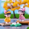 Paisaje en miniatura, figuras creativas de pareja, figuras de muñecos masculinos y femeninos, accesorios decorativos, adornos para coche y escritorio