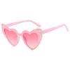 Gafas de Sol de Moda para Celebridades de Internet con Forma Irregular de Castaña de Agua Amor Gafas de Sol Europeas y Americanas Multicolor Moda Marco Grande Corazón