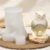 Molde de silicone para vela de coruja mãe e filho tridimensional ornamento de águia molde de decoração de mesa para casa escritório estudo águia