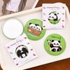Espejo Redondo Pequeño de Panda Lindo Ins Espejo Pequeño Portátil Mini para Estudiante Espejo Cosmético de Dibujos Animados de Alto Valor Regalo Pequeño