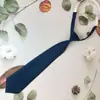 Corbata JK de Color Sólido para Mujer Sin Sarga Básica para Camisa Escolar Combinable Corbata Lazo Rojo Vino Café