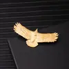 Broche de Acero Inoxidable Hueco Liso Exagerado de Personalidad Retro Estilo Europeo de Alta Calidad Pin Geométrico Irregular