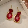 Brincos Naturais Transparentes e Brilhantes Ai Tong Jewelry, Brincos Versáteis Únicos Deslumbrantes e Exquisitos, Brincos de Nicho Exquisitos Chamativos