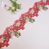 Exquisito Encaje Multicor Soluble en Agua Estilo Étnico Encaje de Flor Hueca Accesorios Nuevo Estilo Chino Tela Bordada de Poliéster Mayoreo