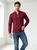 Nueva camisa casual de playa de algodón y lino para hombre de los años 70 de manga larga estilo hippie de Amazon, talla europea, bestseller transfronterizo