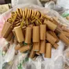 Al por mayor transfronterizo bambú macizo juego Polygonatum odoratum pieza de mano lana Polygonatum odoratum tallado Polygonatum odoratum accesorios llavero grabado